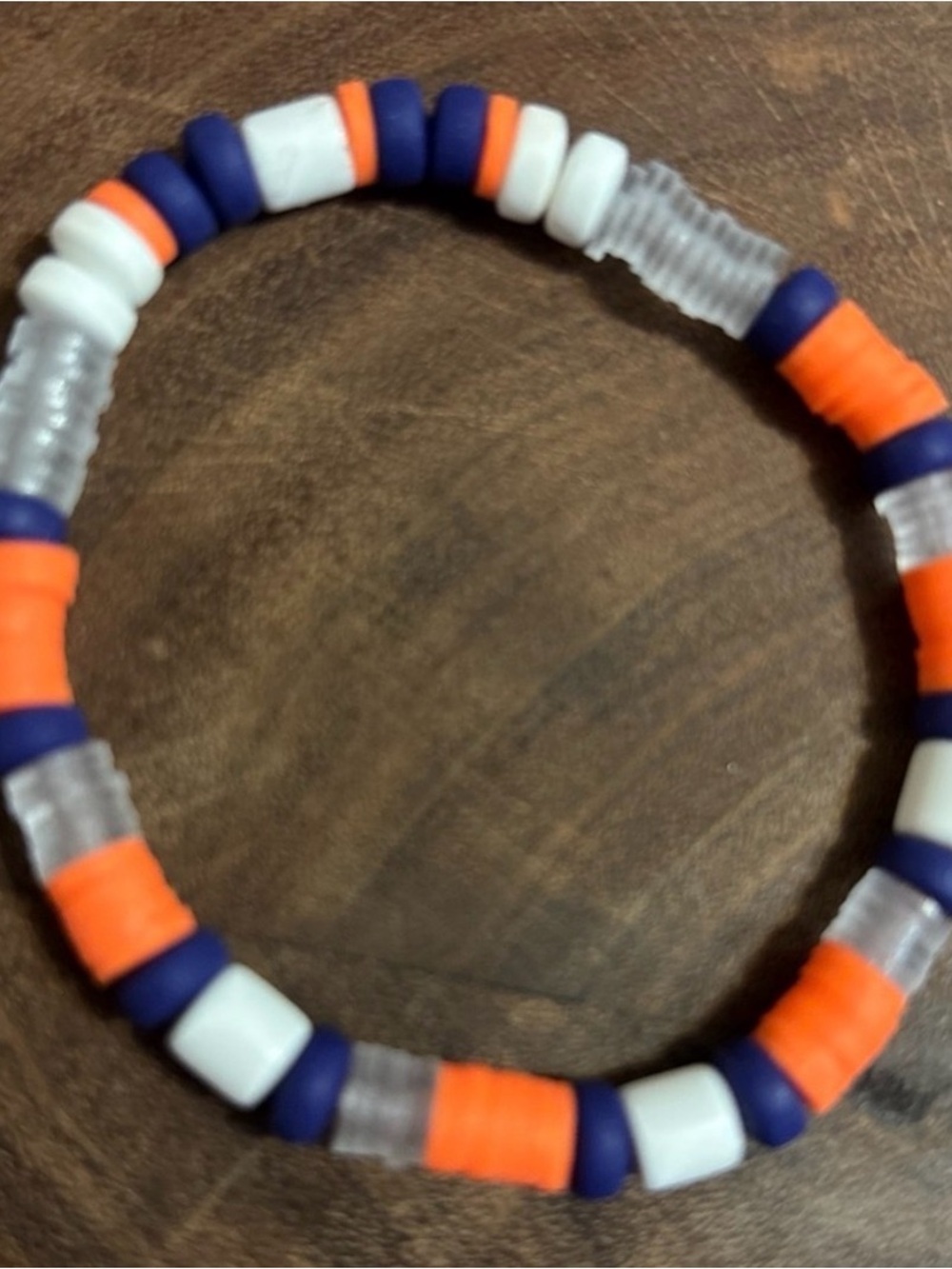 NWT Colorful Beaded Varsity Stretch Bracelet